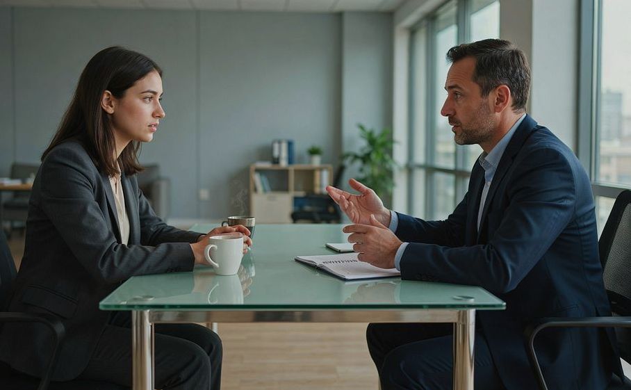 Mock interview session